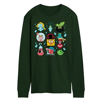 Men's The SpongeBob Movie: Search For SquarePants Icons Long Sleeve Graphic Tee