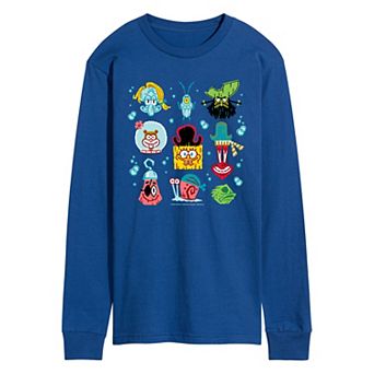Men's The SpongeBob Movie: Search For SquarePants Icons Long Sleeve Graphic Tee