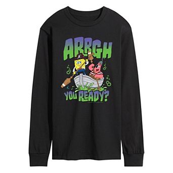 Men's The SpongeBob Movie: Search for SquarePants Arrgh You Ready? Long Sleeve Graphic Tee