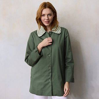 Women's LC Lauren Conrad Long Cotton Overcoat