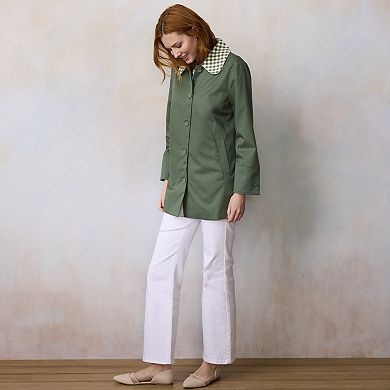 Women's LC Lauren Conrad Long Cotton Overcoat