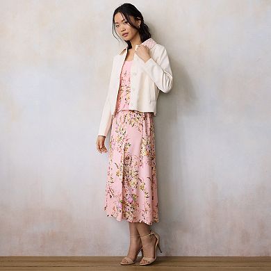 Women's LC Lauren Conrad Cropped Twill Jacket