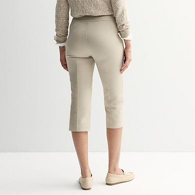 Petite Croft & Barrow® Effortless Stretch Capri Pants