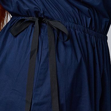 Plus Size Simply Vera Vera Wang Tie Waist Midi Dress