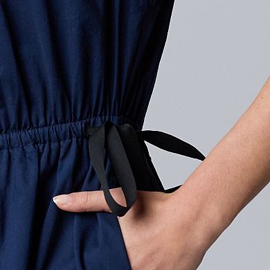 Women's Simply Vera Vera Wang Tie Waist Midi Dress