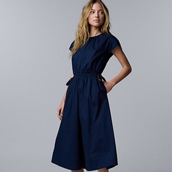 Women's Simply Vera Vera Wang Tie Waist Midi Dress