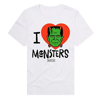 Men's Frankenstein I Love Monsters Graphic Tee