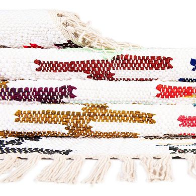 Unique Loom Aztec Chindi Trellis Throw or Area Rug