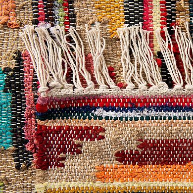 Unique Loom Candy Chindi Trellis Throw or Area Rug