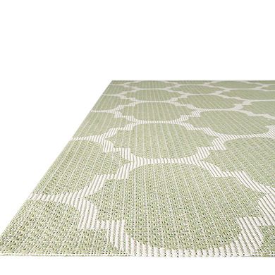 Unique Loom Trellis Decatur Indoor/Outdoor Throw or Area Rug