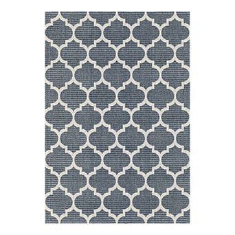Unique Loom Trellis Decatur Indoor/Outdoor Throw or Area Rug