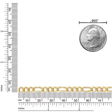 Fremada 14k Gold-Filled 5.2 mm Figaro Chain Necklace