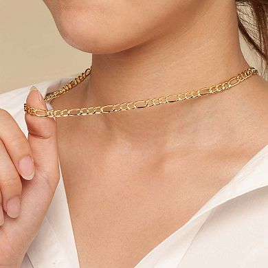 Fremada 14k Gold-Filled 5.2 mm Figaro Chain Necklace
