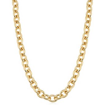 Fremada 14k Gold-Filled 7.55 mm Oval Link Chain Necklace