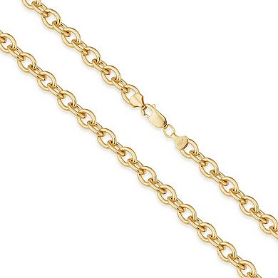 Fremada 14k Gold-Filled 7.55 mm Oval Link Chain Necklace