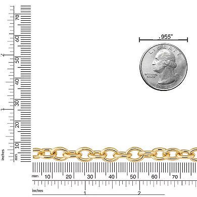Fremada 14k Gold-Filled 7.55 mm Oval Link Chain Necklace