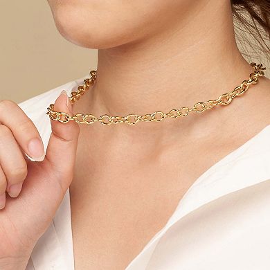 Fremada 14k Gold-Filled 7.55 mm Oval Link Chain Necklace