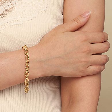 Fremada 14k Gold-Filled Oval Link Chain Bracelet