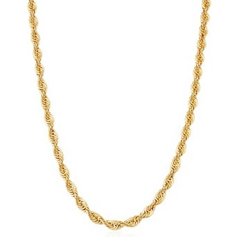 Fremada 14k Gold-Filled 4.25 mm Rope Chain Necklace
