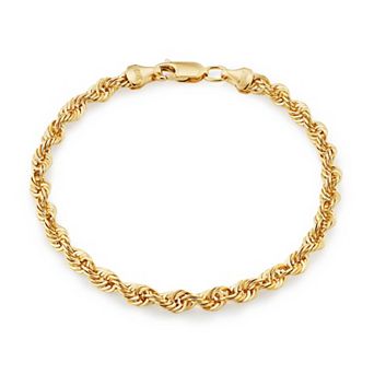 Fremada 14k Gold-Filled Rope Chain Bracelet