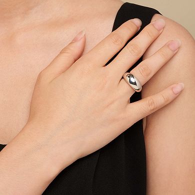 Fremada Sterling Silver 9.75 mm Polished Dome Ring