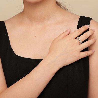 Fremada Sterling Silver 6.75 mm Polished Dome Ring