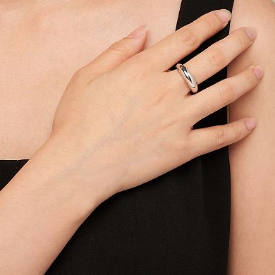 Fremada Sterling Silver 6.75 mm Polished Dome Ring