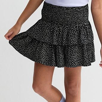 Girls 6-20 SO® Smocked Ruffle Skort in Regular & Plus Size