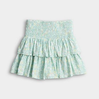 Girls 6-20 SO® Smocked Ruffle Skort in Regular & Plus Size