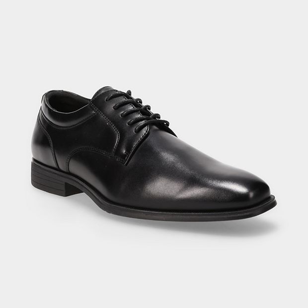 Apt. 9 Black Leather Lace-Up Square-Toe Oxfords Men main image 4