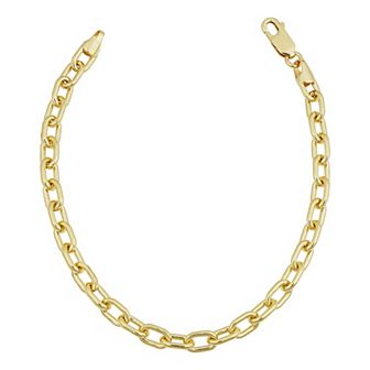 Fremada 14k Gold-Filled 5 mm Parallel Cable Chain Bracelet