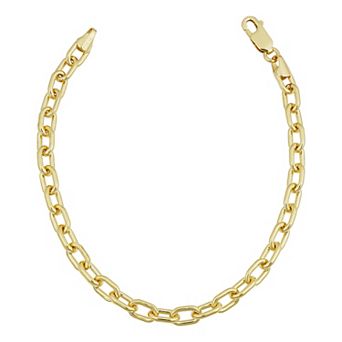 Fremada 14k Gold-Filled 5 mm Parallel Cable Chain Bracelet