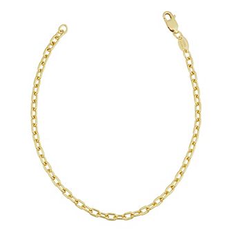 Fremada 14k Gold-Filled 3.05 mm Parallel Cable Chain Bracelet