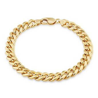 Fremada 14k Gold-Filled Miami Cuban Link Chain Bracelet