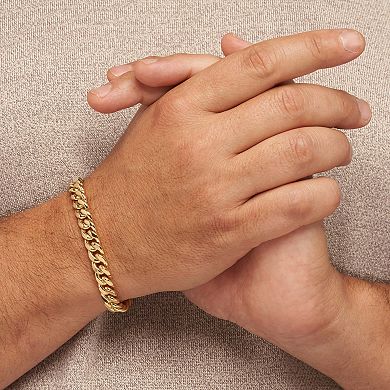 Fremada 14k Gold-Filled Miami Cuban Link Chain Bracelet