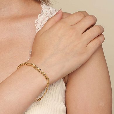 Fremada 14k Gold-Filled Figaro Chain Bracelet