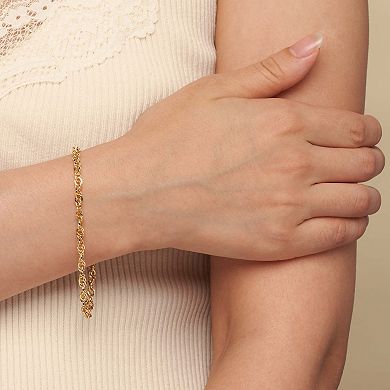 Fremada 14k Gold-Filled Double Cable Bracelet