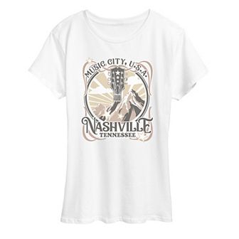 Women's Nashville Tennessee Music City Graphic Tee