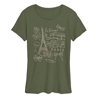 Women's Paris Je T'aime Graphic Tee