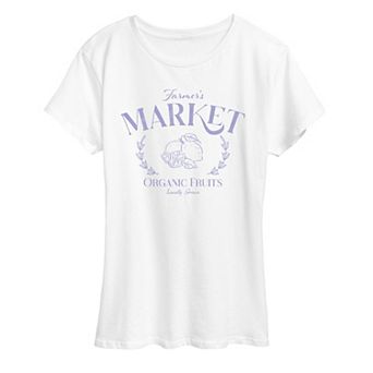 Women's Farmer's Market Organic Fruits Graphic Tee