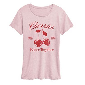 Women's Cherries Better Together Graphic Tee