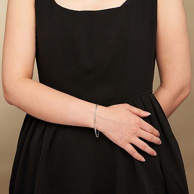 Fremada Sterling Silver 3.8 mm Puffed Mariner Bracelet