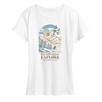 Women's Explore Adventure Is Calling Graphic Tee