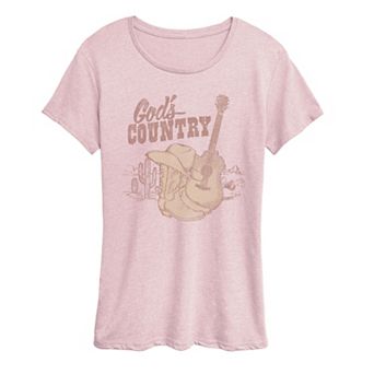 Women's God's Country Western Graphic Tee