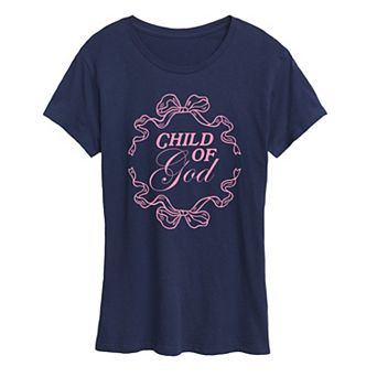 Women's Child Of God Coquette Bow Graphic Tee
