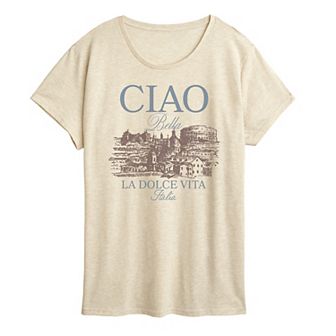 Women's Ciao Bella La Dolce Vita Italia Graphic Tee