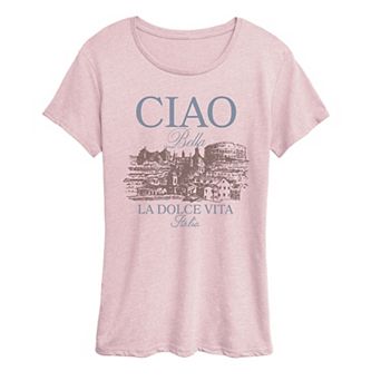 Women's Ciao Bella La Dolce Vita Italia Graphic Tee