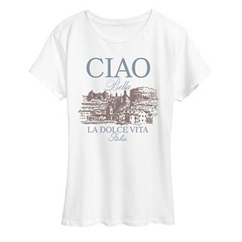 Women's Ciao Bella La Dolce Vita Italia Graphic Tee