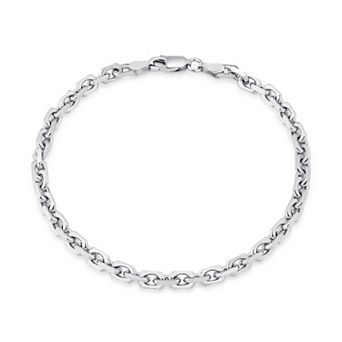 Fremada Sterling Silver Designer Link Bracelet