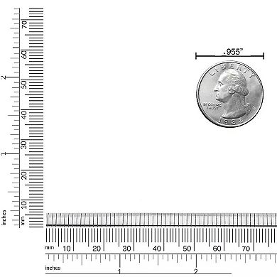 Fremada Sterling Silver 6 mm Omega Chain Necklace